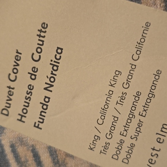 ❤️BUY 2 GET 1 FREE West Elm Peyton Ikat Duvet Cover,Marina Blue,Retail $169.00 - Picture 7 of 10